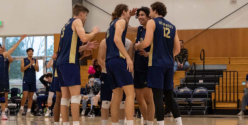 Chris Morikawa recorded his second consecutive double-double and neared three-set program-records in @UCMercedMVB's latest sweep over University of Saint Katherine. 

STORY>> https://t.co/Pvl2bYSDDn https://t.co/Dmb9zxLYa4