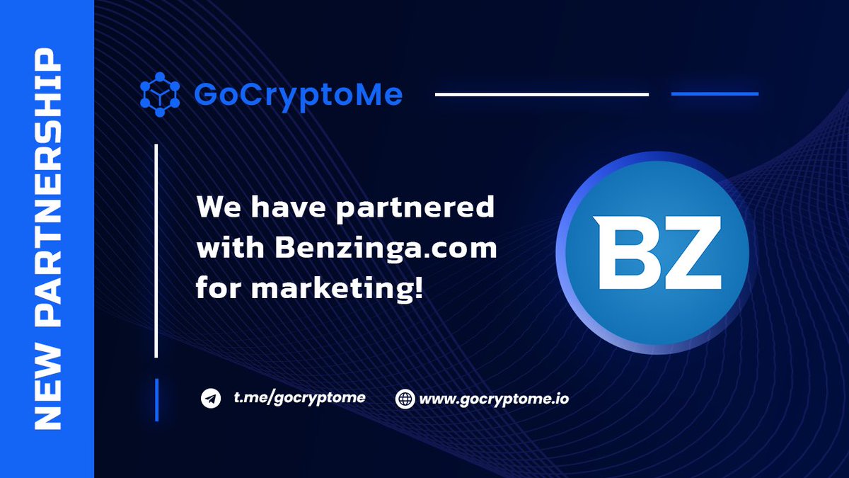 GoCryptoMeApp's tweet photo. 🚨NEW PARTNERSHIP🚨

We are proud to officially announce our marketing partnership with @Benzinga !!!

#BNB #BTC #BSC #BSCGems #ETH #BUSD #USDT #GCME #GoCryptoMe https://t.co/HvJYfhWJSj