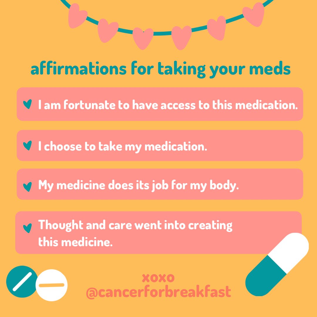 Hey med-takers! Sometimes it’s hard to psych yourself up for that next dose. So we made you a little pressie. What else do you need affirmations for?