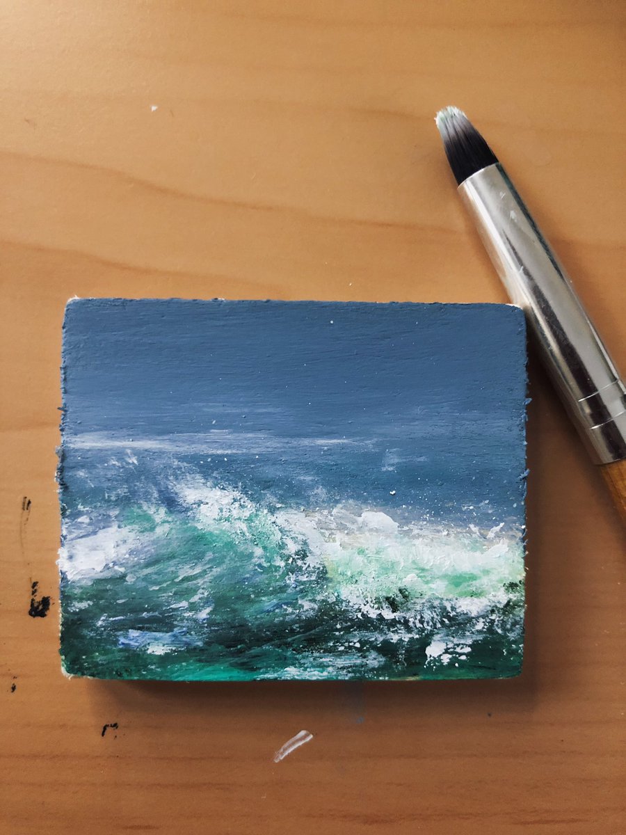 Tiny ocean painting