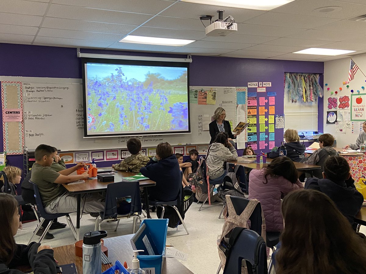 abryant111's tweet photo. Thank you @theressa_engel for reading to our 5th grade Mavericks today! They really enjoyed it!
 @ASES_Mavericks https://t.co/n3z0XQjUWa