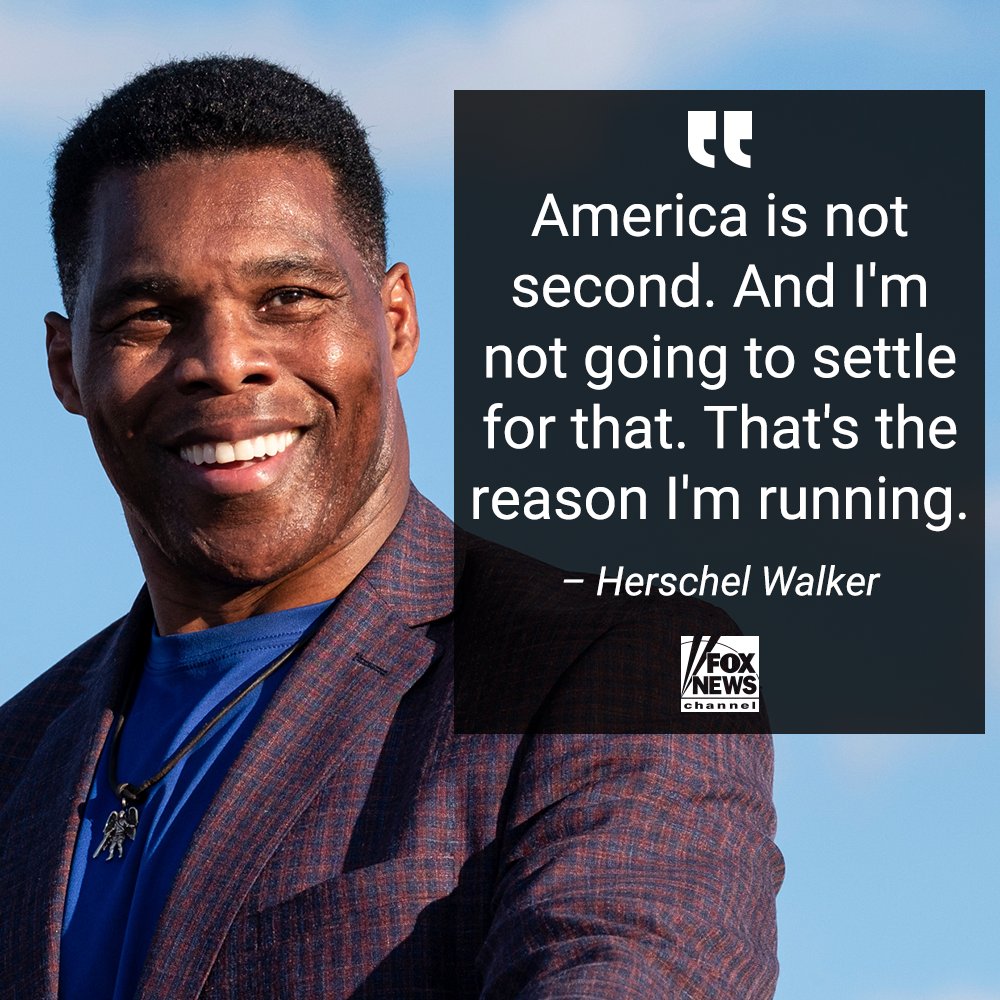 FoxNews's tweet image. 'GREATEST COUNTRY IN THE WORLD': Georgia Senate candidate and sports legend says he's running to oppose 'terrible' Democrat policies and because he believes in the American Dream fxn.ws/3tGU0l2
