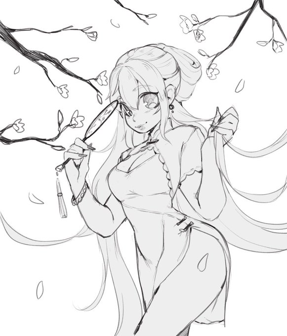 Warmup doodle of the miku myethos figure 