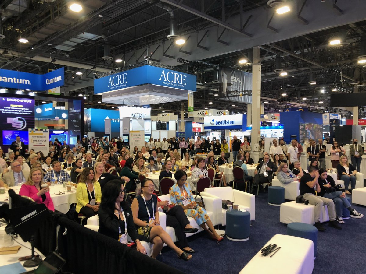 It's a packed house at today's SIA #WISF keynote at #ISCWest! Thanks to all who attended this fun #networking breakfast, celebration of the Power 100 honorees and presentation from @Jenny_Radcliffe. We hope you'll join us for another event soon! #securityindustry #WomenInSecurity https://t.co/6KBW8tn89z