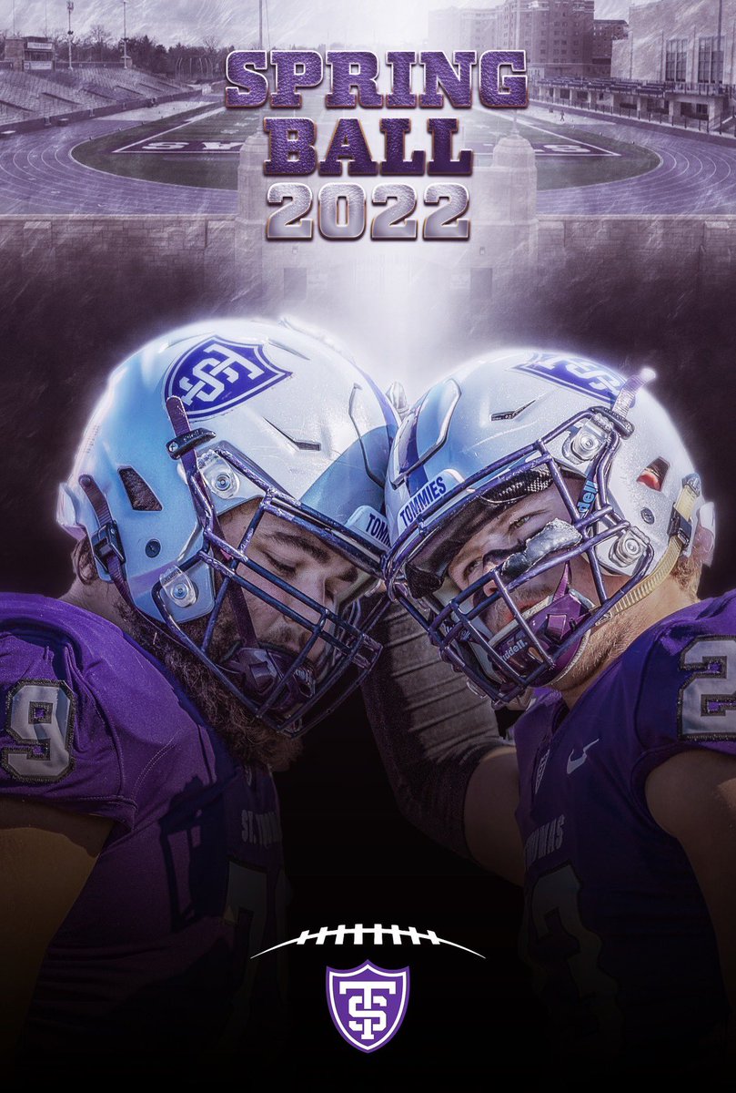 Coach_Caruso's tweet photo. 1️⃣Week ‘til Spring Ball @UST_Football @UofStThomasMN 🟣⚪️⚫️ @kuchinski8 @Coach_WatkinsST @CoachDodson13 @douglichten @CoachBingaman @CoachGrayvold @haugen_j_ @FBCoachColeman @OLine_TEK @CoachJakeLandry @mfca_now @MArmstrong_UST https://t.co/c9O7GshiJe