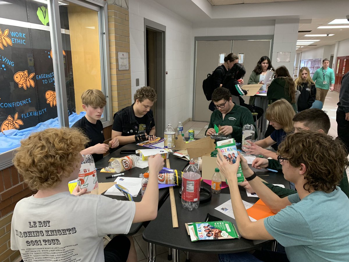 WNYTechAcademy's tweet photo. As Bill Nye would say SCIENCE RULES! Bottle rockets this afternoon on Einstein Day https://t.co/eeVYzB5k5I