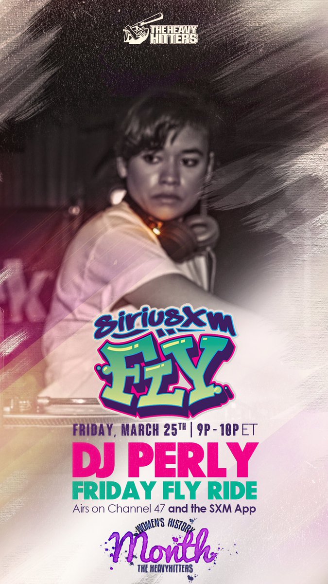 DJPerly's tweet photo. π₯TONIGHT!π₯TONIGHT!π₯
Im making my @SiriusXMFLY debut tonight 9PM - 10PM EST on @SIRIUSXM for the #fridayflyride mix! Closing out Womenβs History Month with a Bang!π₯
Tune in & vibe out! #siriusxm #siriusxmfly #dj #djperly
@TheHeavyHitters #heavyhittersdjs https://t.co/wBFkvDl4Mt
