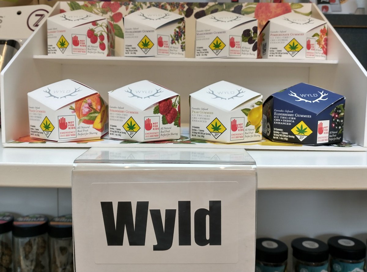 OZSeattle's tweet photo. Have you tried Wyld gummies? No? Well you should! Options with THC,  CBD, CBG, and CBN to meet all needs. https://t.co/RaLBrtQB2s https://t.co/DFf114j3lE