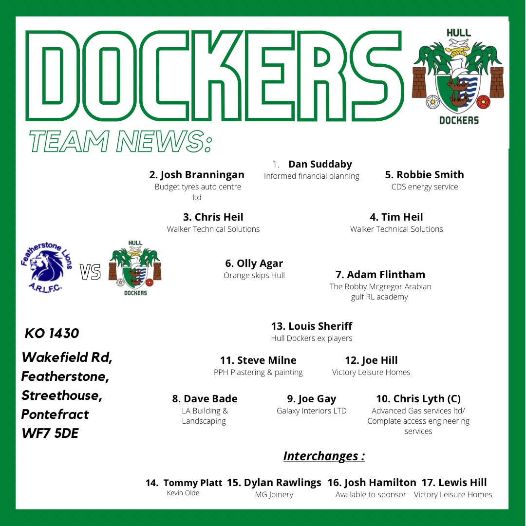 Hull Dockers tweet media