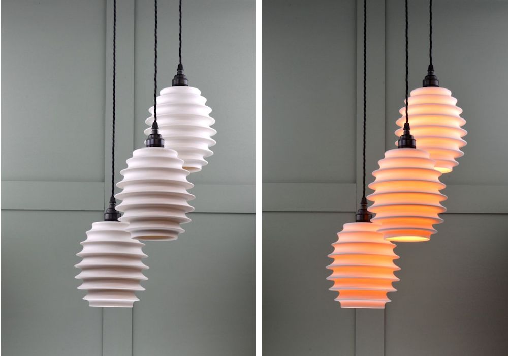 Three is a magic number… We’ve put three picture-perfect porcelain pendants together to create one of our most stunning chandeliers yet. bit.ly/3DqnwyJ

#interiorlighting #ceramiclighting #ceramicshades #handcrafted #lightingdesign