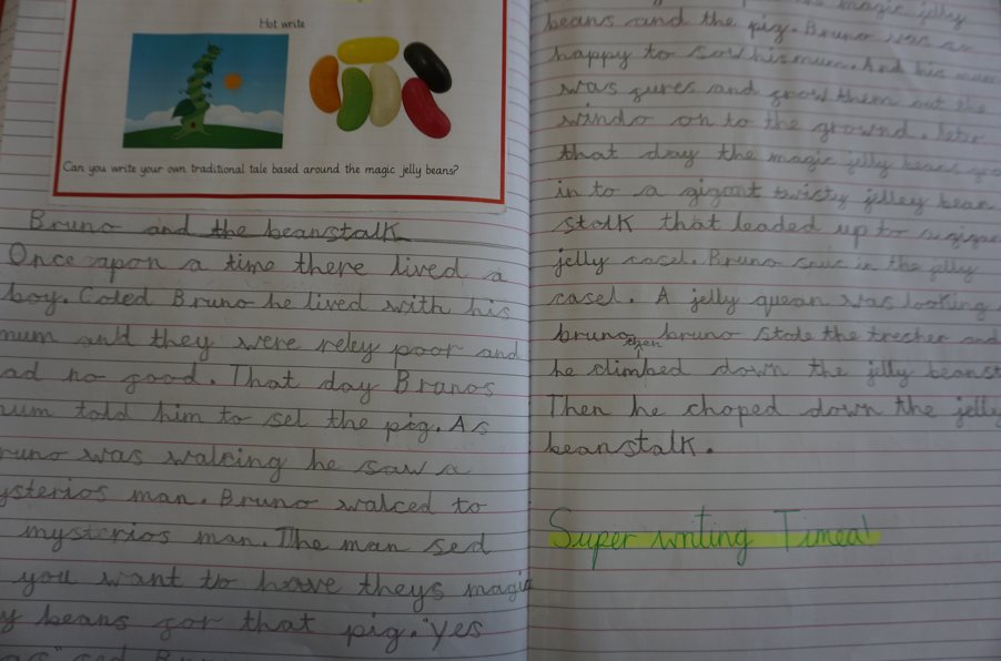 GreatLinfordPri's tweet photo. Year 2 grew an amazing jelly bean tree this week during their English lesson. The result? Some amazing writing! 

#talk4writing #gardening https://t.co/g8MEjHED9q