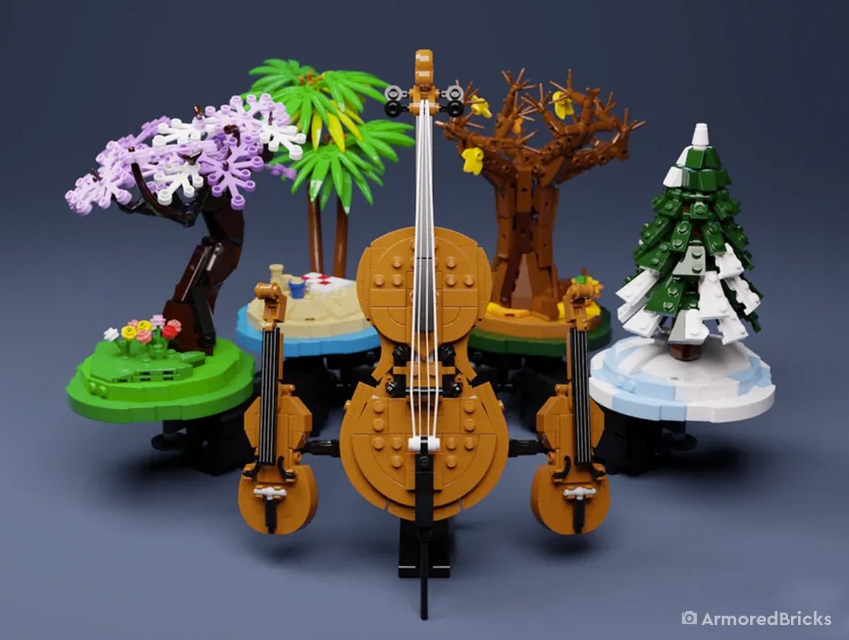 This build is in harmony with the changing of the seasons. 😀 📷: <a href="/ArmoredBricks/">ArmoredBricks</a> #FanFriday