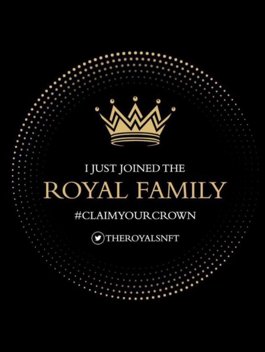 Katievolved's tweet photo. Just minted my first NFTs! @theroyalsnft #claimyourcrown https://t.co/4hq2V1lHhz