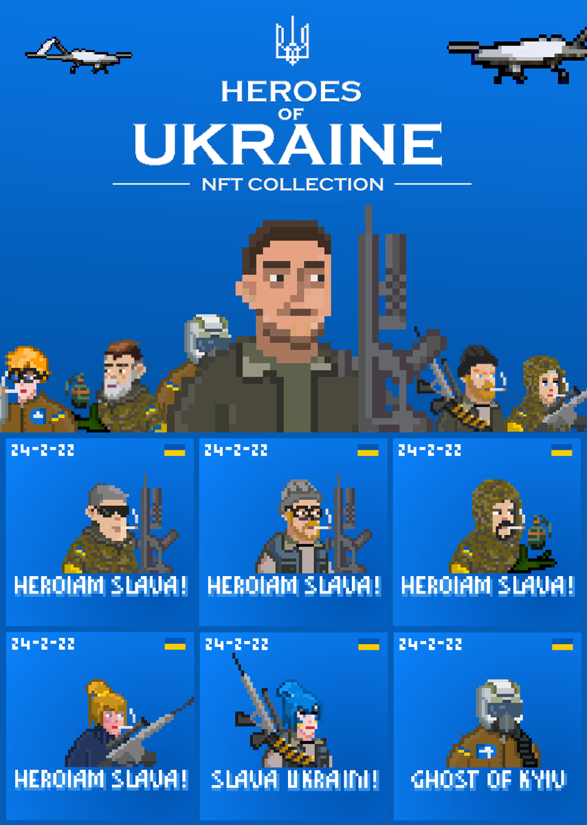 ArtskoopEd's tweet photo. 🔥 Mega Giveaway for Heroes of Ukraine NFT
Owners can unlock game upon launch
https://t.co/foU4cmMR5R

🏆Prize👉15 #NFTs
🎁Worth $290 each

To Enter:
1⃣ - Follow @ArtskoopEd
2⃣ - ❤️ &amp; RT
3⃣ - Tag 3 friends

⏰ 36 hours! https://t.co/QEyXUg7k9m