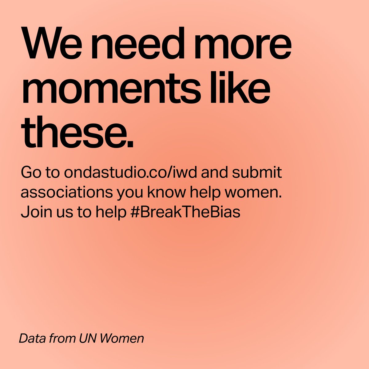 OndaStudioCo's tweet photo. If last week we shared a reminder that the path to achieving #genderequality has still a long way in front of us. This week, we want to share some defining moments that happened in 2021 to #breakthebias. Get inspired and helps grow this collection: https://t.co/UiFaMjkfWi https://t.co/5A66oMKu6Y