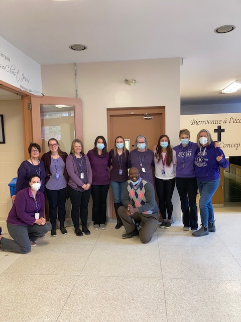 Wearing purple...raising awareness for Epilepsy!!!!