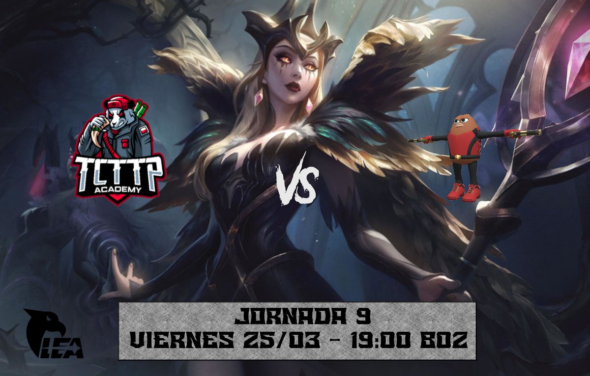 🚨 MATCH DAY 🚨

Ultimo partido de la temporada y buscamos la victoria para hacer la epica y entrar en playoffs!!! 👹

⏰ 19.00
🕹️ TCTTP Acad. Vs <a href="/KillerBeans_LoL/">Killer Beans en tu sona</a>
📢 Bo2
🏆 <a href="/LEAmateur_/">LEA</a> 

🔥A GANAR🔥