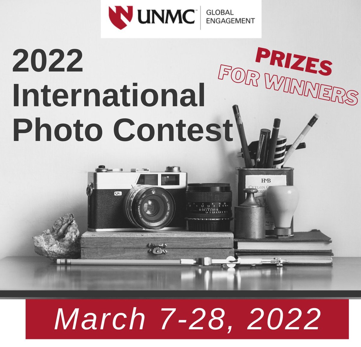 There's still time to enter the International Photo Contest! Submissions are due on Monday, March 28 at 5 PM CDT!

Rules and submission form: unmc.edu/global/engagem…