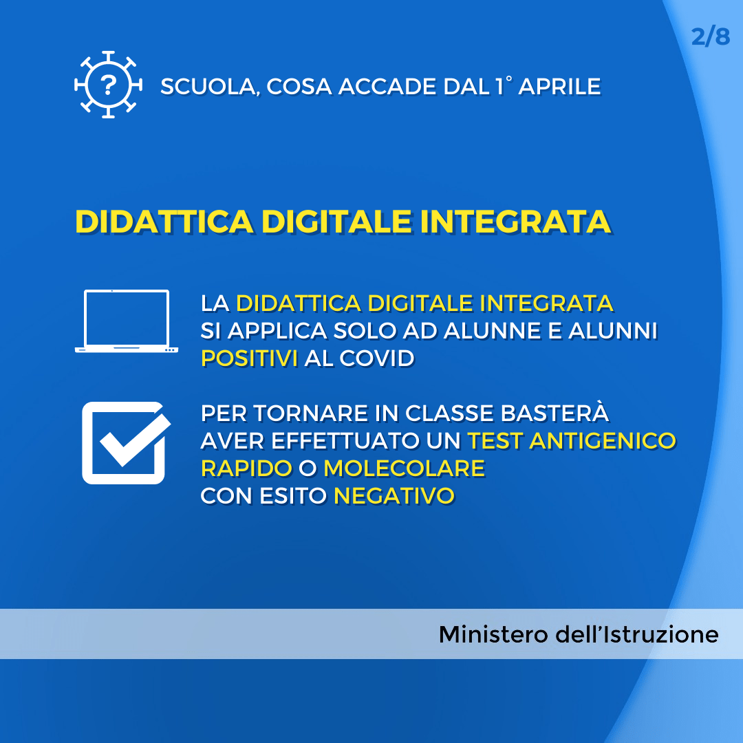 MIsocialTW's tweet photo. È stato pubblicato in Gazzetta Ufficiale il decreto legge con le regole sulla gestione dei contagi a #scuola, in vista della scadenza dello stato di emergenza.

Nelle card la sintesi della prima parte delle misure.

Qui tutti i dettagli ▶️ https://t.co/BBiYKUjIQb https://t.co/k266MPGfVh