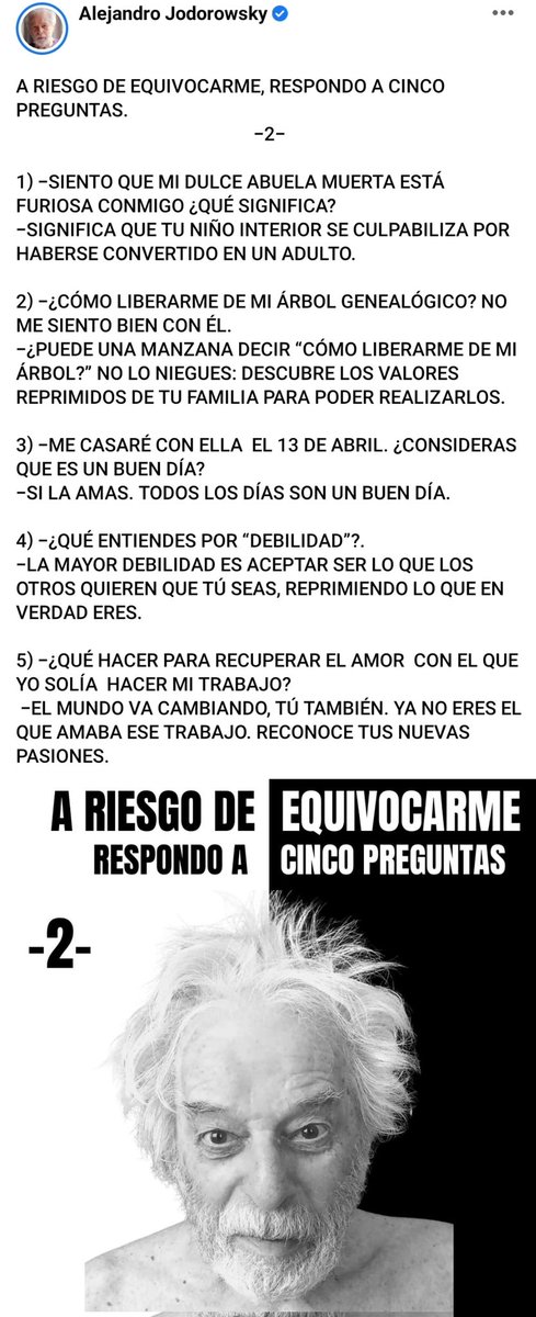 A RIESGO DE EQUIVOCARME, RESPONDO A CINCO PREGUNTAS.  -2-