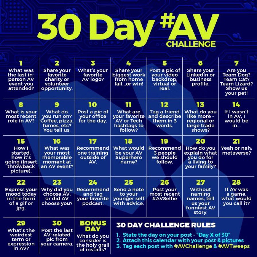 Day 23 of 30 #AVChallenge

Why did you choose AV, or did AV choose you?

I'd have to say that AV chose me, and I'm pleased that it did! I've learned how to use AV to communicate more effectively, and met a lot of great people at the same time :)

#AVTweeps