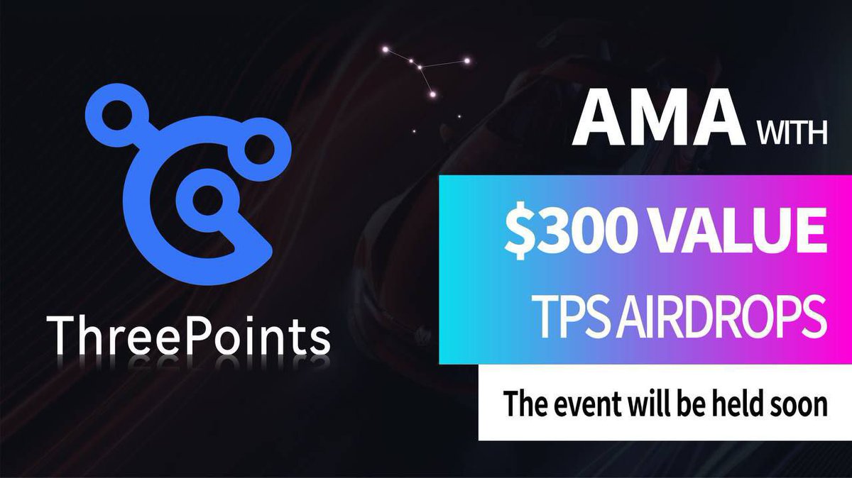 threepointsmeta's tweet photo. ThreePoints will host AMA on 26th March 2022 at 14:00 UTC

🏆 Rewards Pool : $300 TPS to 
  best 3 questions Winners,
  $100 TPS per Winner. 

 🏆$16 TPS to every participant

🏠Venue : https://t.co/b3pGydd8GS https://t.co/t25b2pBdUG