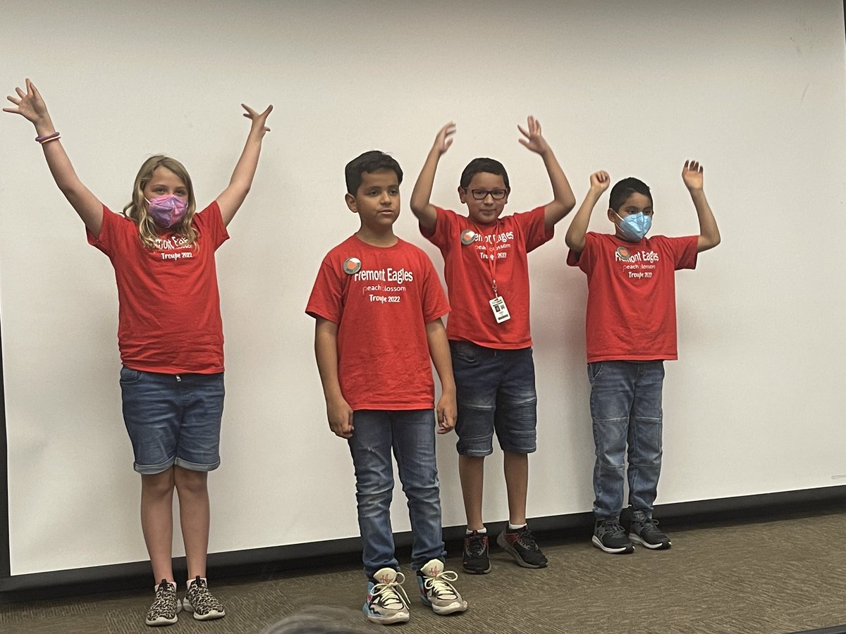 4th and 5th graders from <a href="/FremontFowler/">Fremont Eagles</a> perform poetry at the <a href="/Fresno_State/">Fresno State</a> #PeachBlossom festival. Way to SOAR, Eagles!