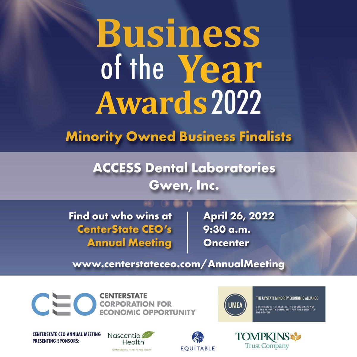 Gwen, Inc. is very honored to be among the finalists for Minority Business of the Year!