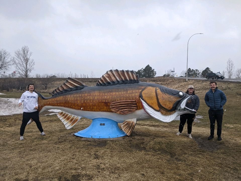 UMD_Lights's tweet image. the lads are on the road to Cedar Rapids! Stache/gleebs car took an early pit stop to soak up the end of the ice fishing season…