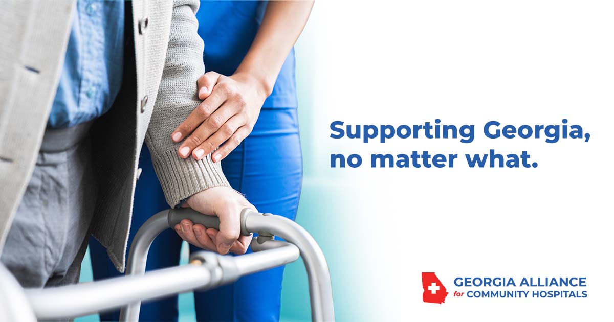 Community hospitals provide local healthcare in Georgia. They hold a solid place in the fabric of our communities – both small and large. Support our healthcare heroes! bit.ly/3pxQeHS