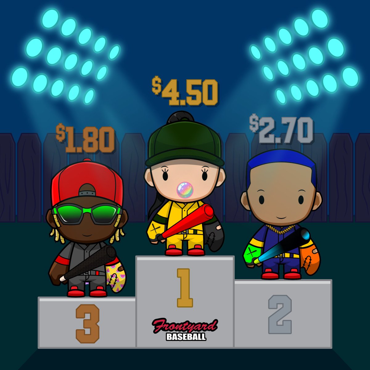 FYbaseballNFT's tweet photo. Buy NFTs that work for YOU!
In FYB, you can play for free or for crypto! Make plans with friends and family, meet people from across the globe, and receive payouts as you play.
#Frontyardkids https://t.co/aBv5JoOneY