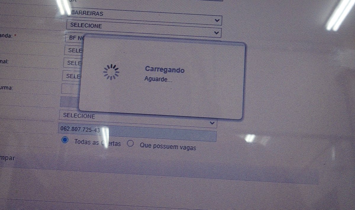 simonebagano66's tweet image. A quem interessa esse boicote do #sistec  que te dá 3 minutos para preencher o cadastro do curso do #pronatec e só carregando as informações leva quase dois minutos? Isso beneficia a quem????