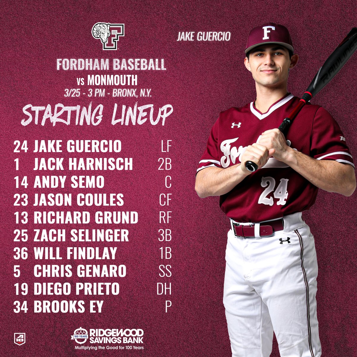 Fordham Baseball tweet media