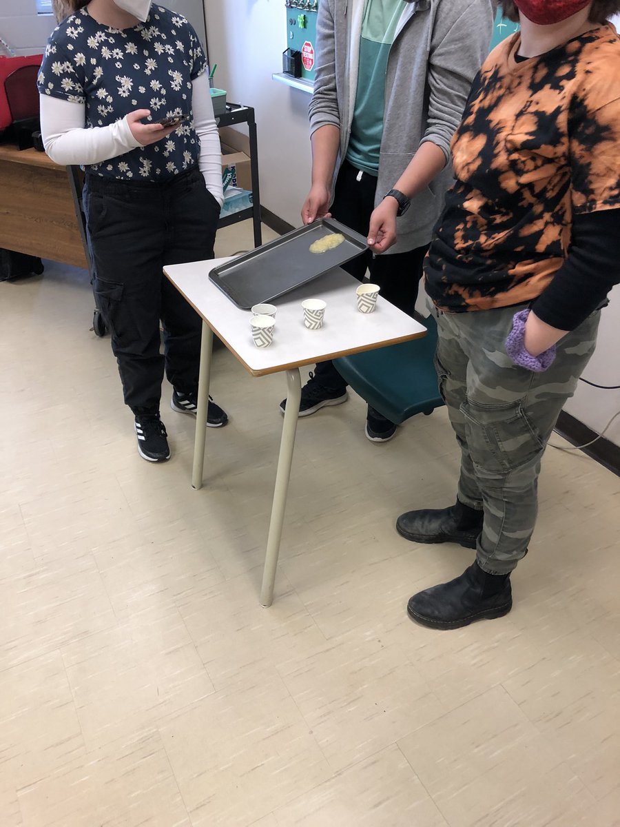 We explored viscosity in science today by doing timed races of a variety of fluids! <a href="/StMatthewOCSB/">St. Matthew High School</a> <a href="/STEMEduc/">STEM Education</a> <a href="/OttCatholicSB/">Ottawa Catholic School Board</a>