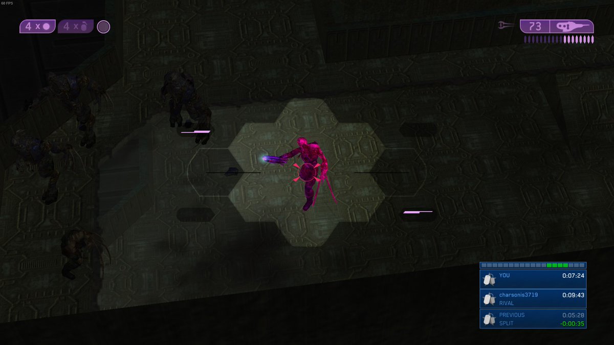 charsonis's tweet photo. Why is he pink? #Halo #halo2 #speedrun #speedrunning #fps #pcgaming https://t.co/EMUKTLUMYz
