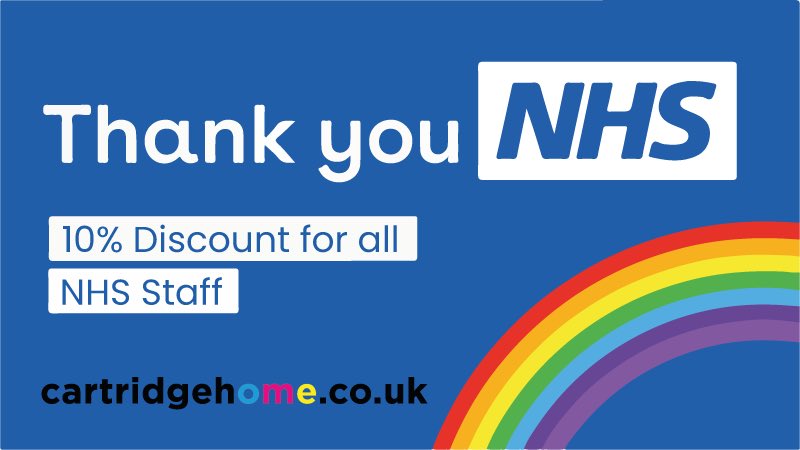 cartridgehome_'s tweet photo. A thank you from us to you 🌈
Use discount code NHS10
#thankyou #nhs #discountcode #nhsdiscount #printers #inkcartridges #topbrands #compatibleinks
https://t.co/TpXoj2keet https://t.co/v2oqpqbAqo