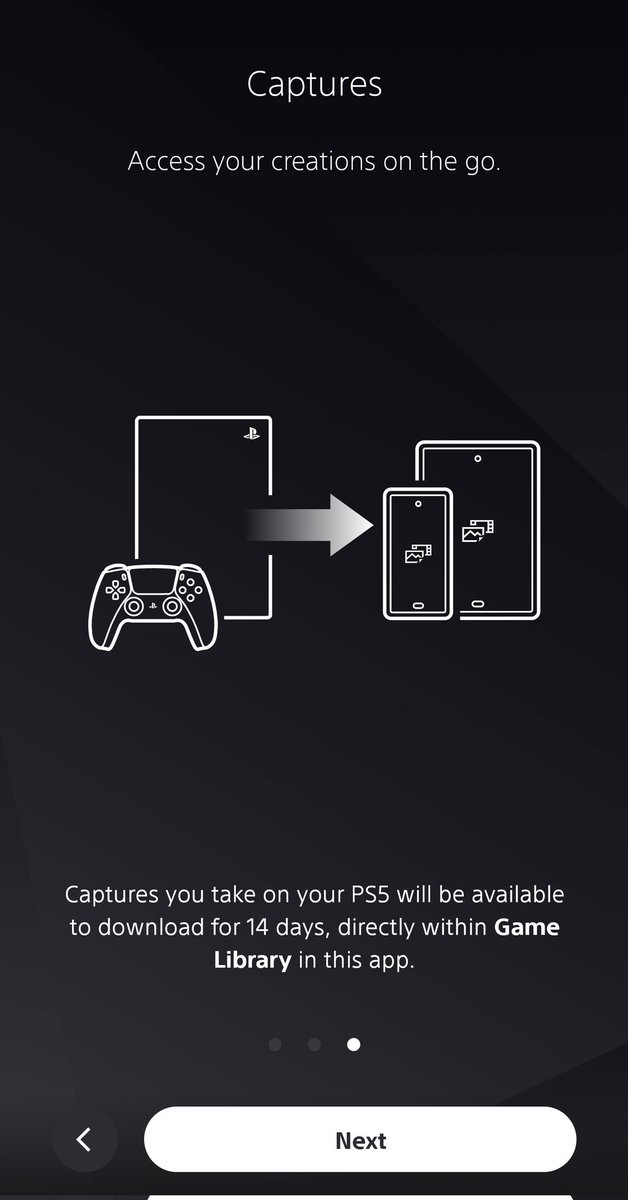 Zuby_Tech's tweet image. When you install PlayStation App, the start up greets you with PlayStation Captures:

#PlayStation #PlayStationApp