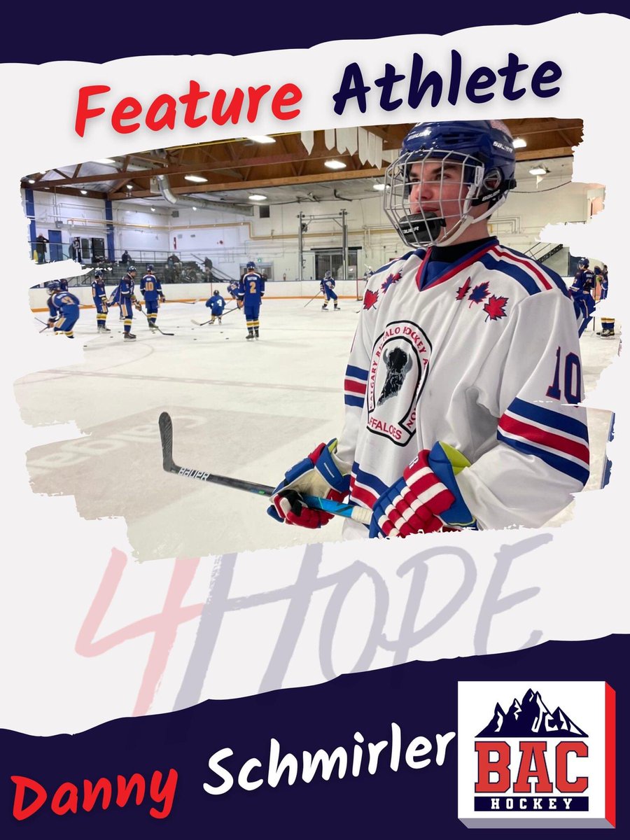 BLCourchene's tweet image. #BAC4Hope #FeaturePlayer

We’re back!  This weeks feature player is @aaabuffs fwd Danny Schmirler.  Congrats to Danny &amp;amp; his club on winning the @AEHL_HA u18 title last week. 

Have worked with Danny last couple years along w his brother in 1 on 1 sessions.