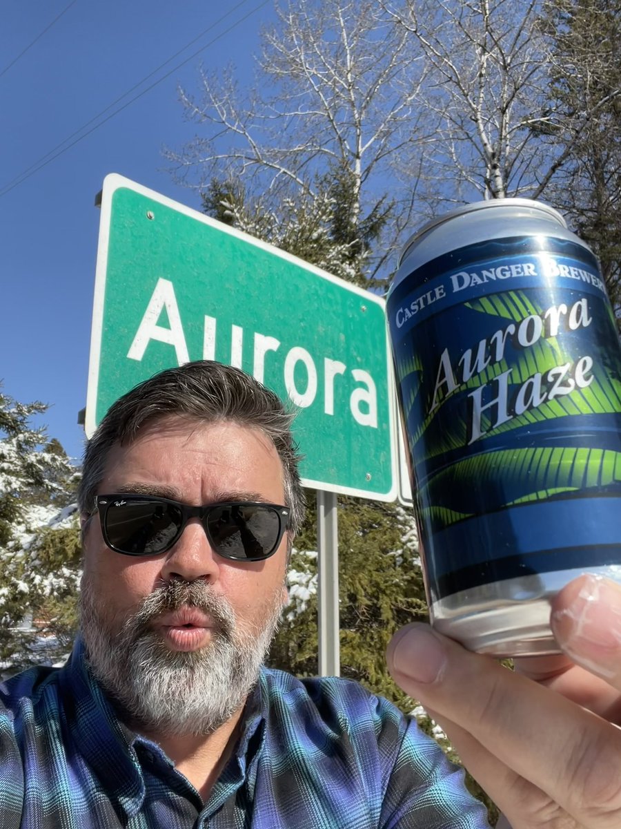 Look what I found in Aurora!  A delicious hazy IPA!!  Keep your eyes peeled, I bet you can find one too.