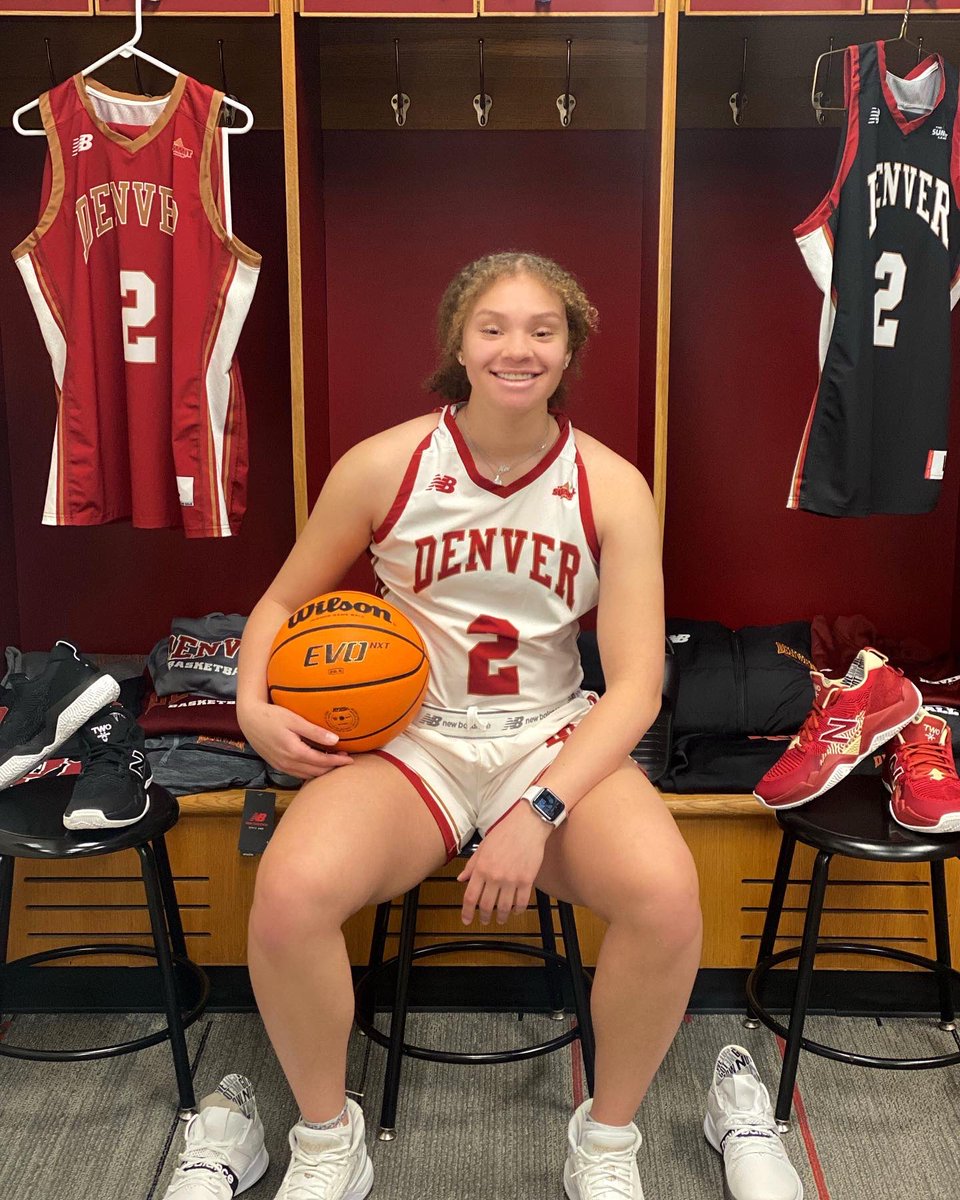 i’d like to announce my commitment to the University of Denver ! thankyou to all of the <a href="/DU_WHoops/">Denver Women's Hoops</a> staff and <a href="/doshwoods/">Doshia Woods</a> for the amazing opportunity to continue my academic and athletic career as a pioneer ! thankyou to my friends family and coaches for helping me get this far🤍🏀