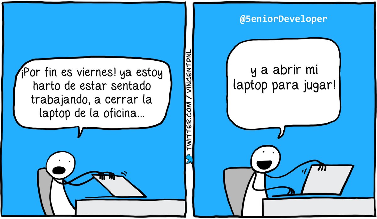 5eniorDeveloper's tweet photo. Por fin es viernes! https://t.co/FB6xxh9Kt0