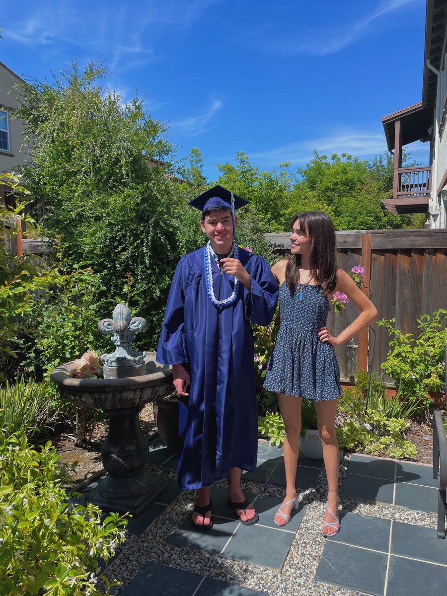 Anna_MMedina's tweet photo. I'm a very family oriented person, so I thought it would make the most sense for me to post something about them. Here's a picture of me and my younger brother, Patrick, for his high school graduation last year #MCO335 https://t.co/Piz7jvjBhG