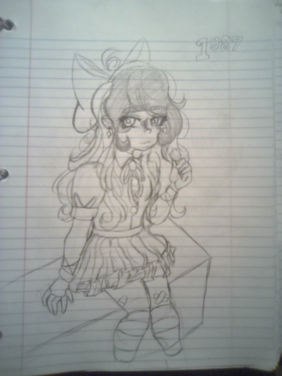 DreamGardenRose's tweet photo. 3 week old drawing I made of My AU Elizabeth Afton, I swear I can draw better than this- By three weeks better(?) idk anymore #fnafdr #fnaffanart #fnafau #elizabethafton DO NOT STEAL NOR REPOST! https://t.co/pUTx5CC204