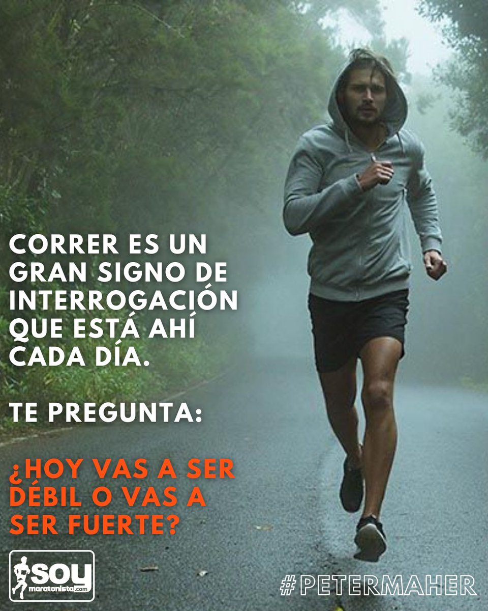 soymaratonista's tweet photo. ¿Y tú respondes?
#BuenosDías #FrasesRunning #SoyMaratonista #running #run #runne https://t.co/MVf7Rpwjsq