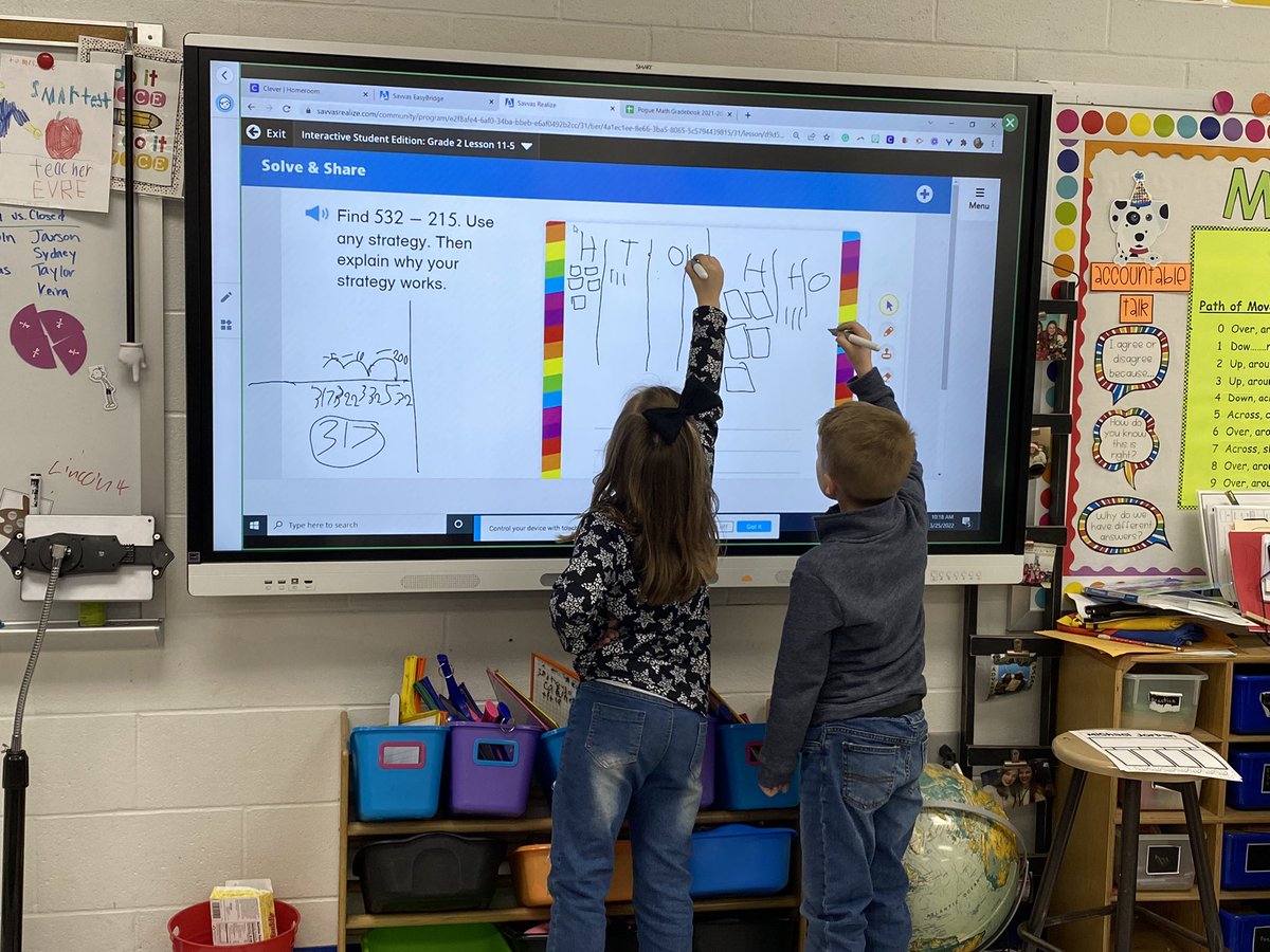 We ❤️ dual writing SmartBoards and we ❤️ aaaaaall the Topic 11 subtraction strategies! 😍