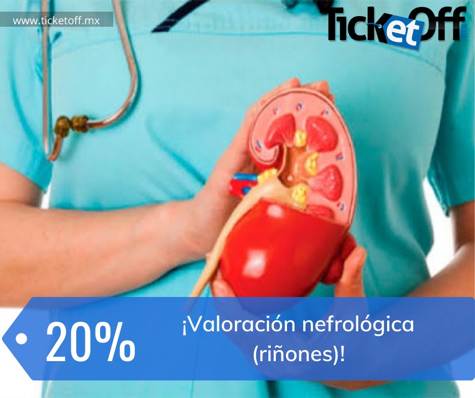 Ticketoffmx's tweet photo. ¡Valoración Nefrológica (riñones) de primera vez con ultrasonido renal!

Precio Original: $1,500
Precio con Descuento: $1,200

Con Dra Karina Perez Castro

Encuentra tu ticket: https://t.co/bZTUpYy6AK

#CDMX #TicketOff #Descuentos #Promociones #Riñon #Valoración#Ultrasonido https://t.co/GyqVwSvyJo