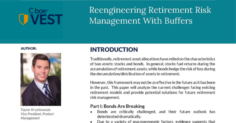 VestFinancial's tweet photo. The traditional #retirement glidepath is obsolete. See how the addition of buffer strategies to bond/stock allocations may potentially deliver better risk-adjusted returns: https://t.co/gRkXITr6HS 
#targetdatefunds #bufferfunds #retirementplanning