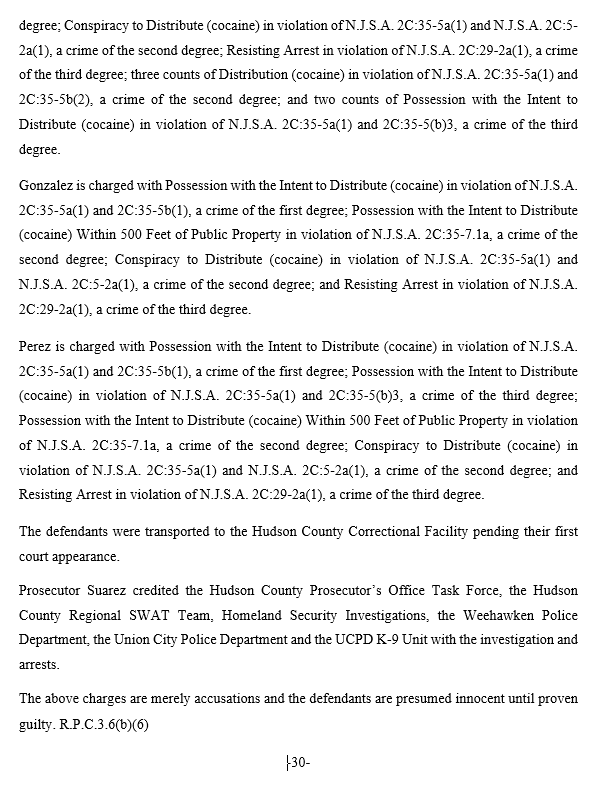 HCPOProsecutor's tweet photo. PRESS RELEASE - Three Charged In Connection With Weehawken Drug Investigation @HSINewark https://t.co/bO3CzxRK6t