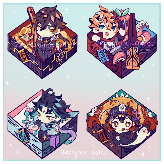designed some lunchbox enamel pins !!
i'll be opening preorders for them in april :>
#GenshinImpact #zhongli #tartaglia #xiao #HuTao 