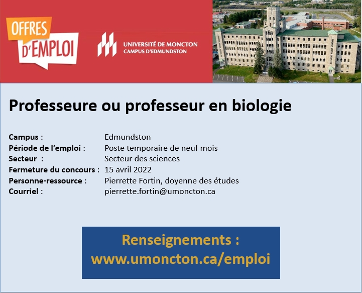 Pour plus de détails liés à cet emploi : umoncton.ca/emploi/index.p…